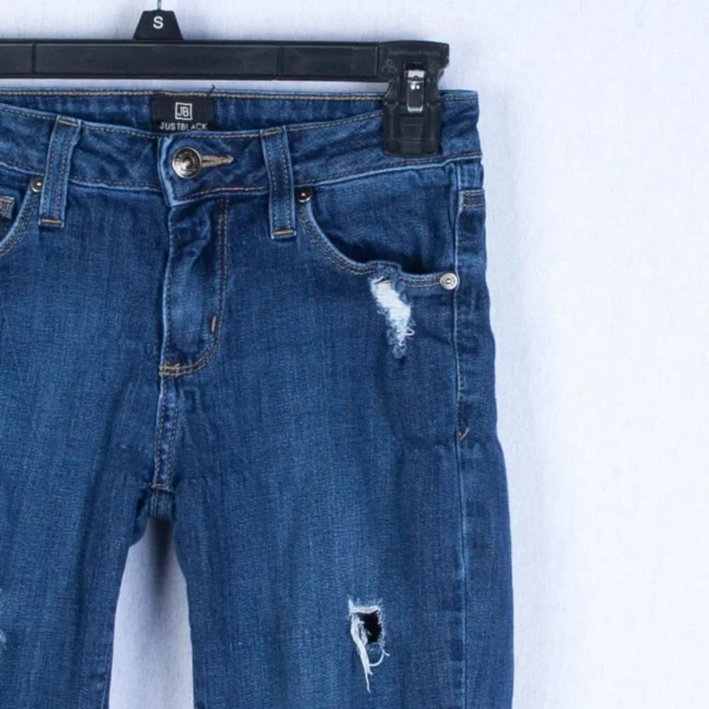 Just Black Distressed Skinny Jeans‎ Size 24 - Picture 2 of 5